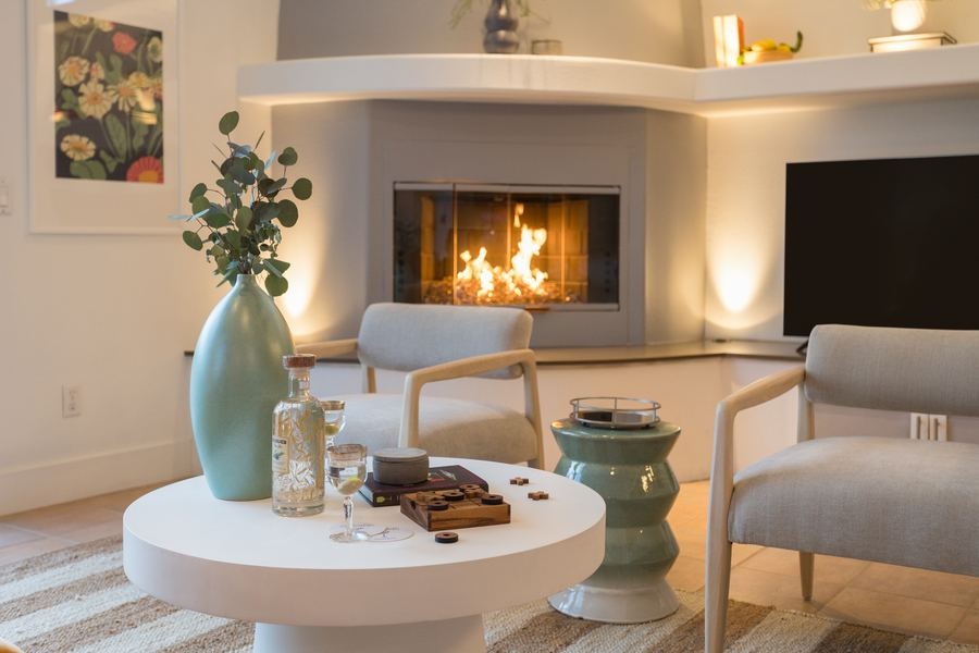 Fireplace corner